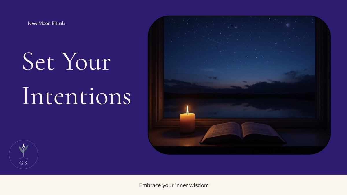 New moon intention setting ritual blog graphic