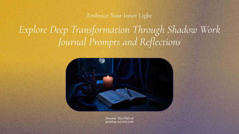 Shadow work journal prompts blog graphic