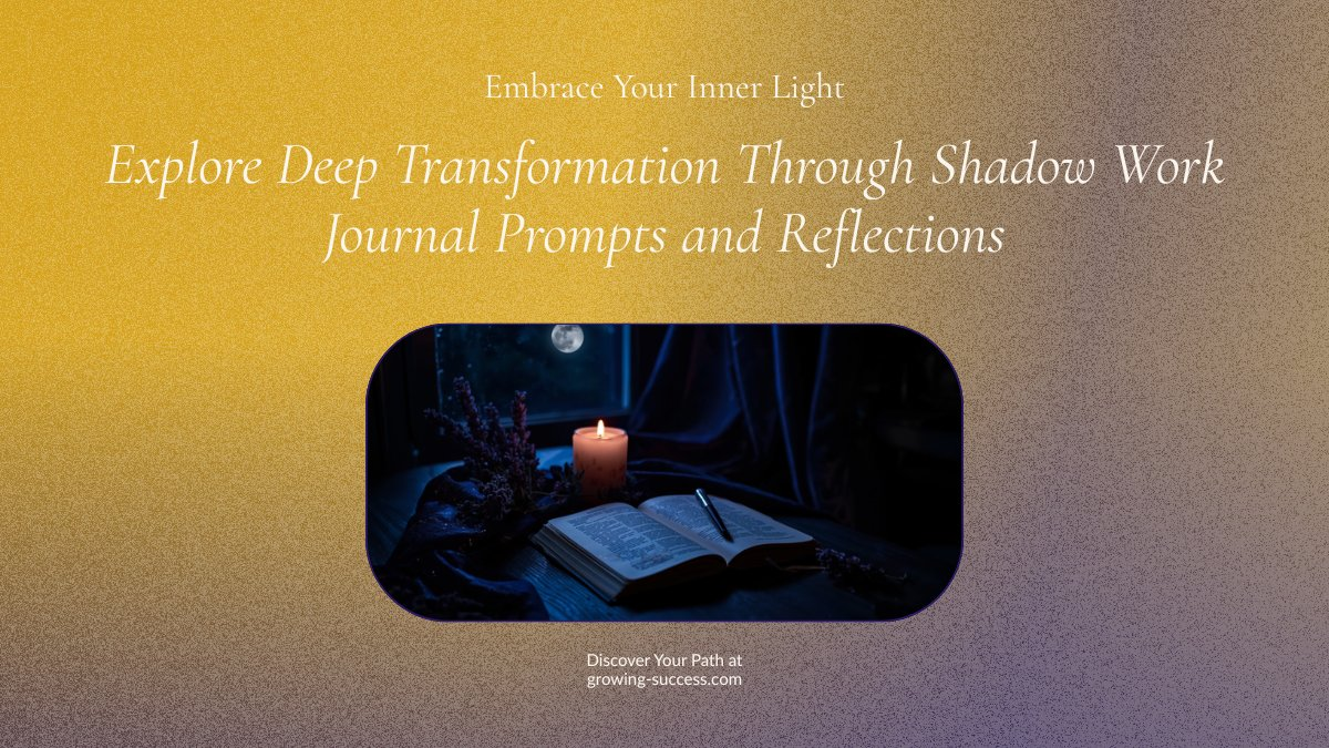 Shadow work journal prompts blog graphic