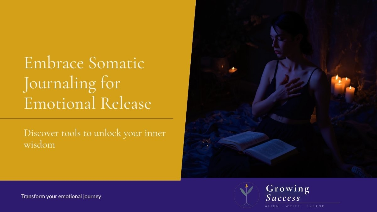 Somatic journaling practice blog graphic