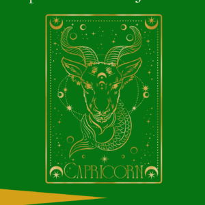Capricorn Year Journal cover — a guided astrology journal for Capricorn (December 22 – January 19), available as a printable and fillable PDF digital download.