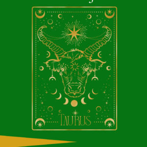 Taurus Year Journal cover — a guided astrology journal for Taurus (April 20 – May 20), available as a printable and fillable PDF digital download.