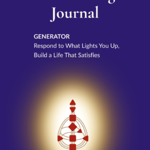 Generator Human Design Journal cover — a 30-day guided practice for Generators. Printable and fillable PDF digital download.