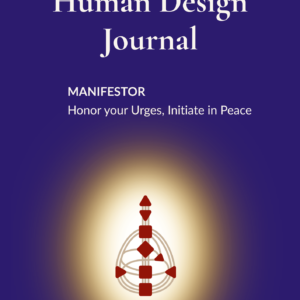 Manifestor Human Design Journal cover — a 30-day guided practice for Manifestors. Printable and fillable PDF digital download.